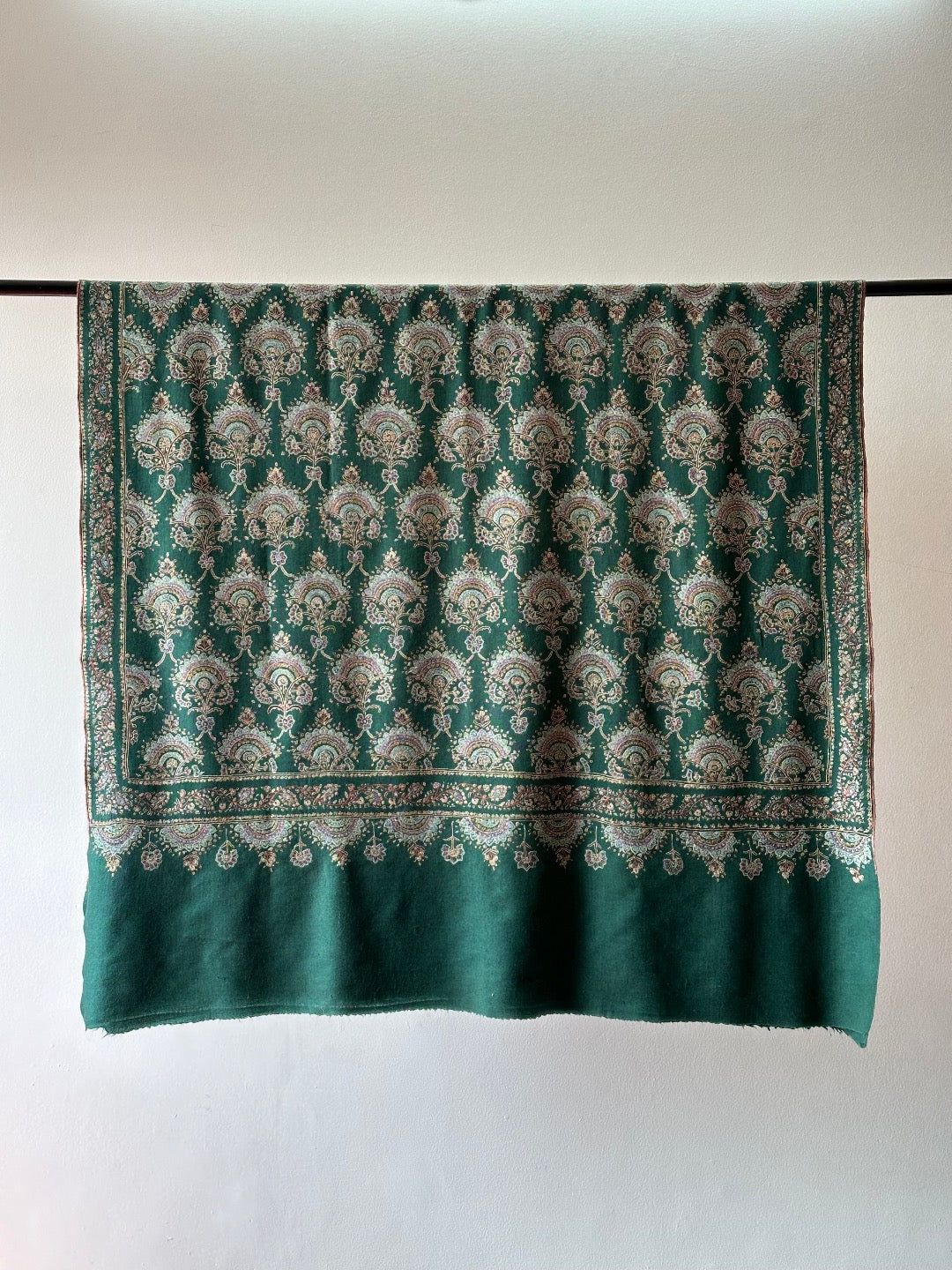 Green Bootedar Pashmina Shawl ArtAsiaHandicrafts
