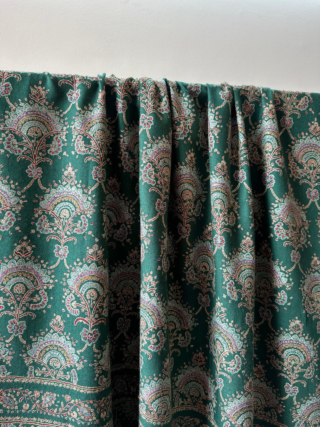 Green Bootedar Pashmina Shawl ArtAsiaHandicrafts
