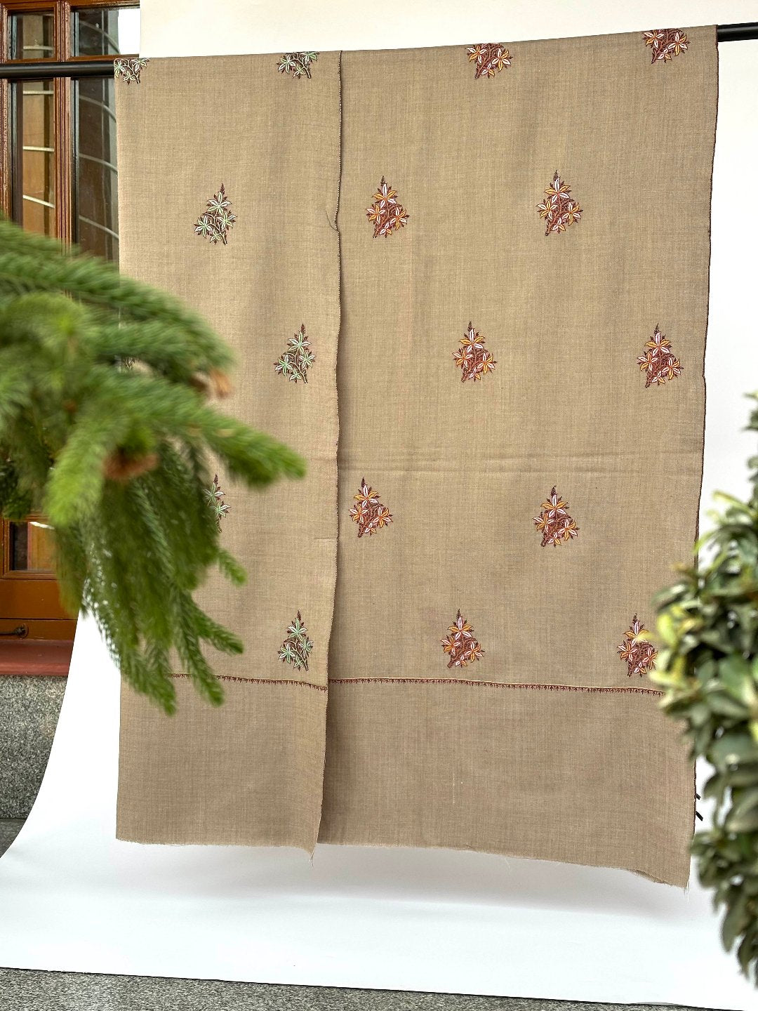 Natural Dorukha Butah Shawl