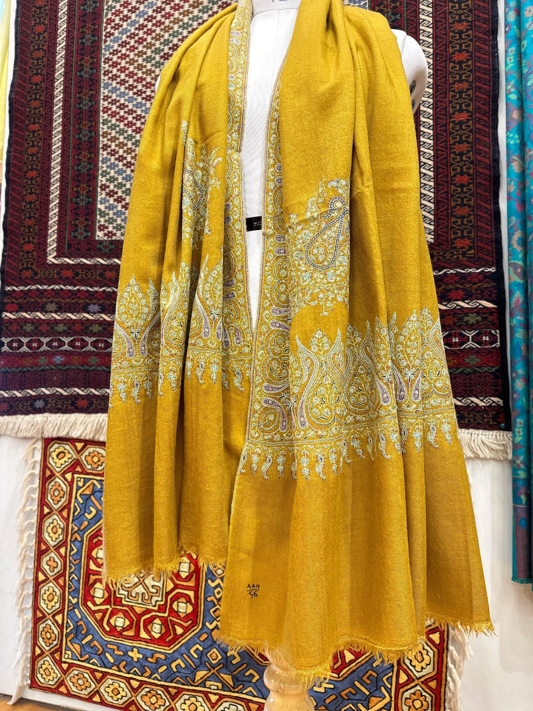 Mustard Pashmina Shawl 