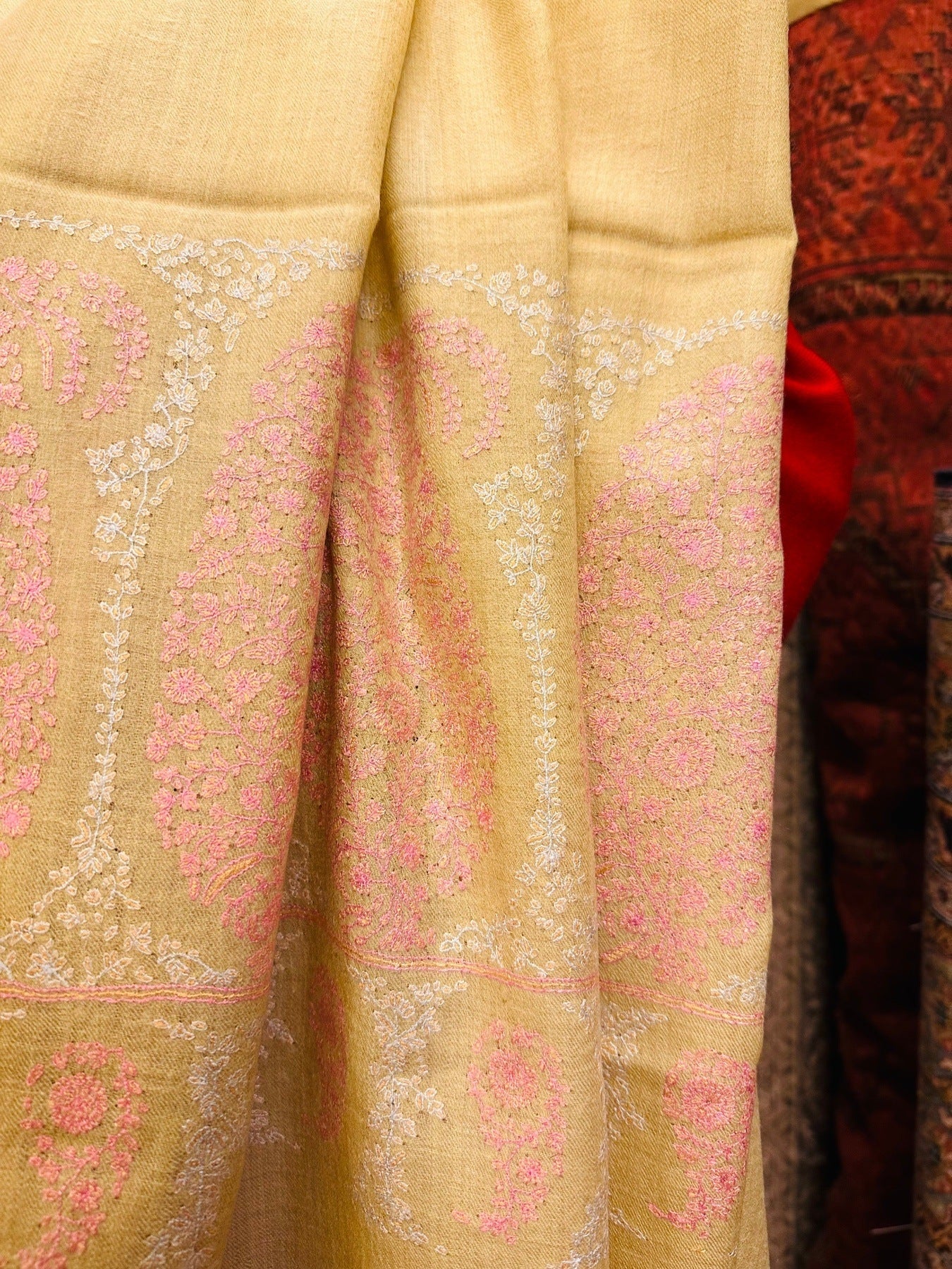 Jasmine Sozni Doardaar Shawl ArtAsiaHandicrafts