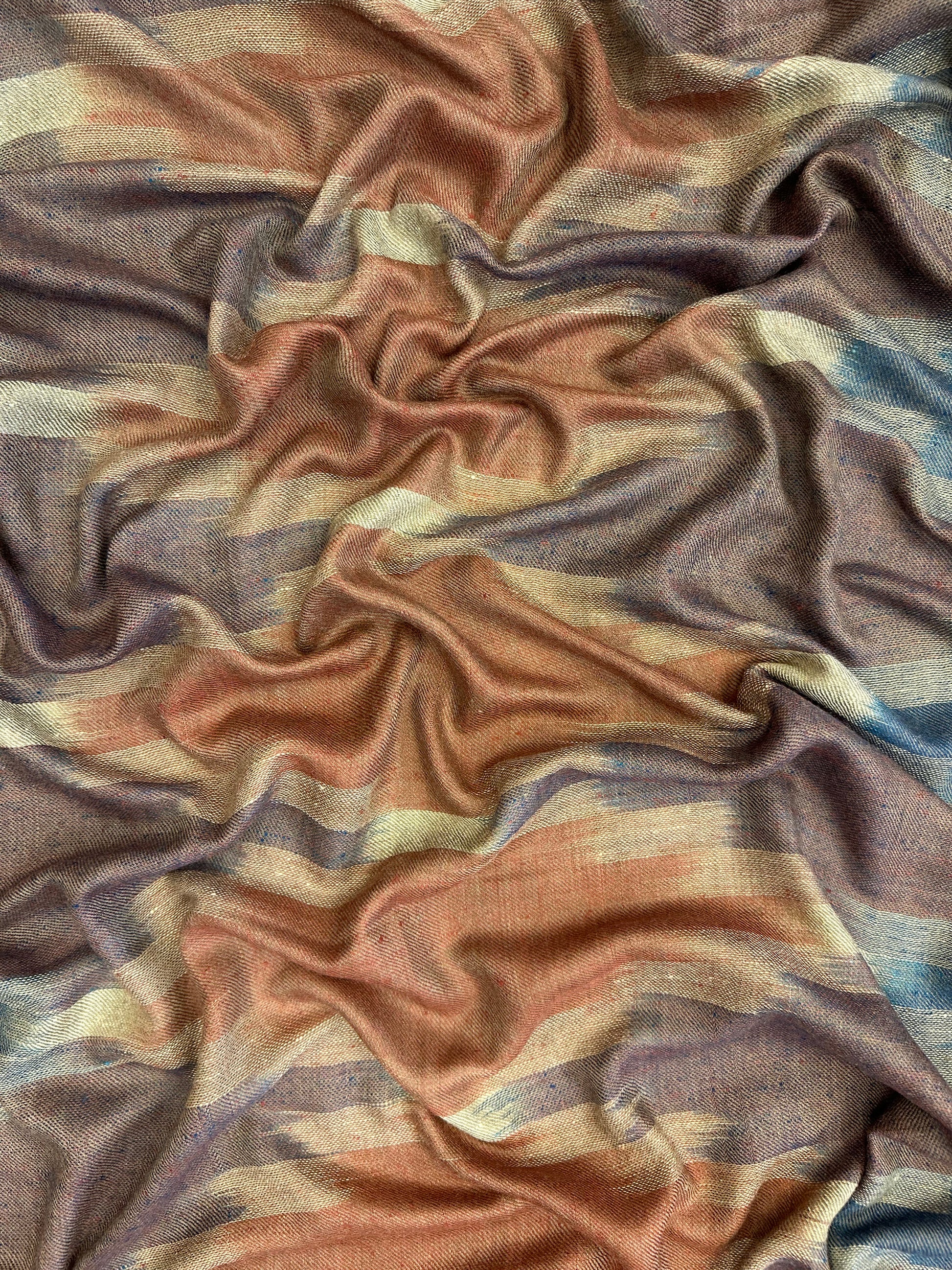 Multicolour Ikat Pashmina Scarf ArtAsiaHandicrafts