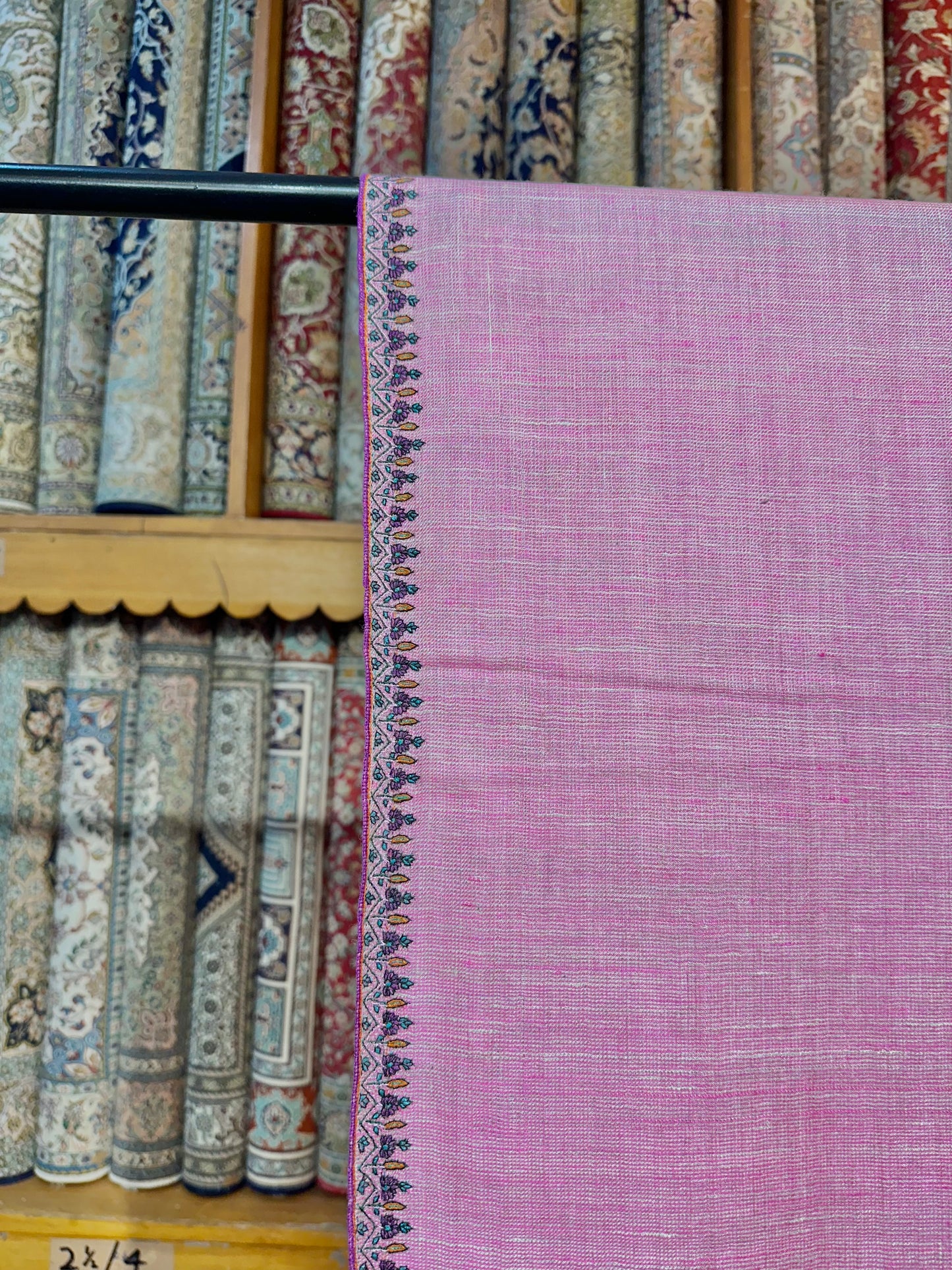Multicolour Palla Sozni Pashmina Shawl ArtAsiaHandicrafts