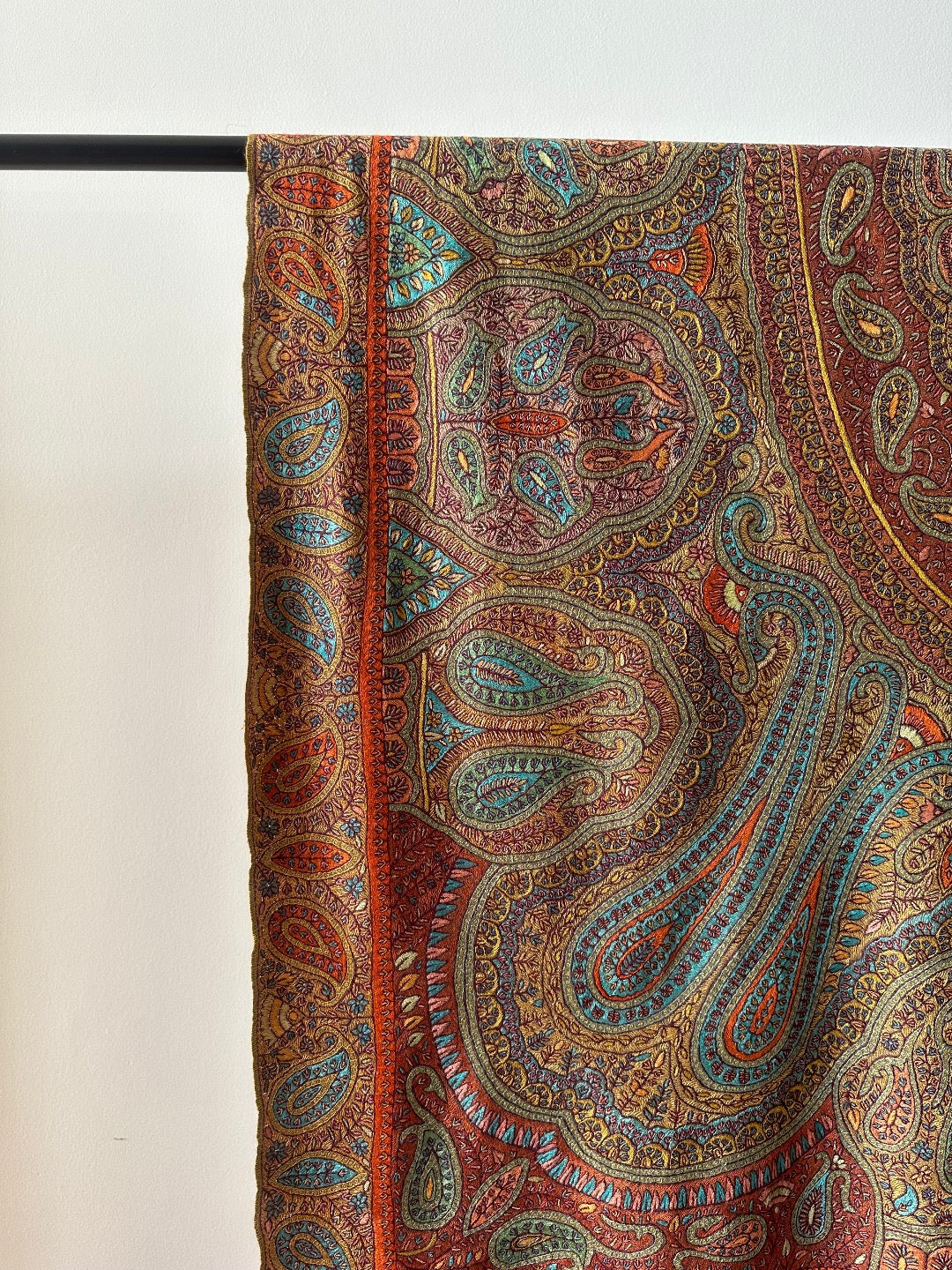 Multicolour Sozni Pashmina Shawl ArtAsiaHandicrafts