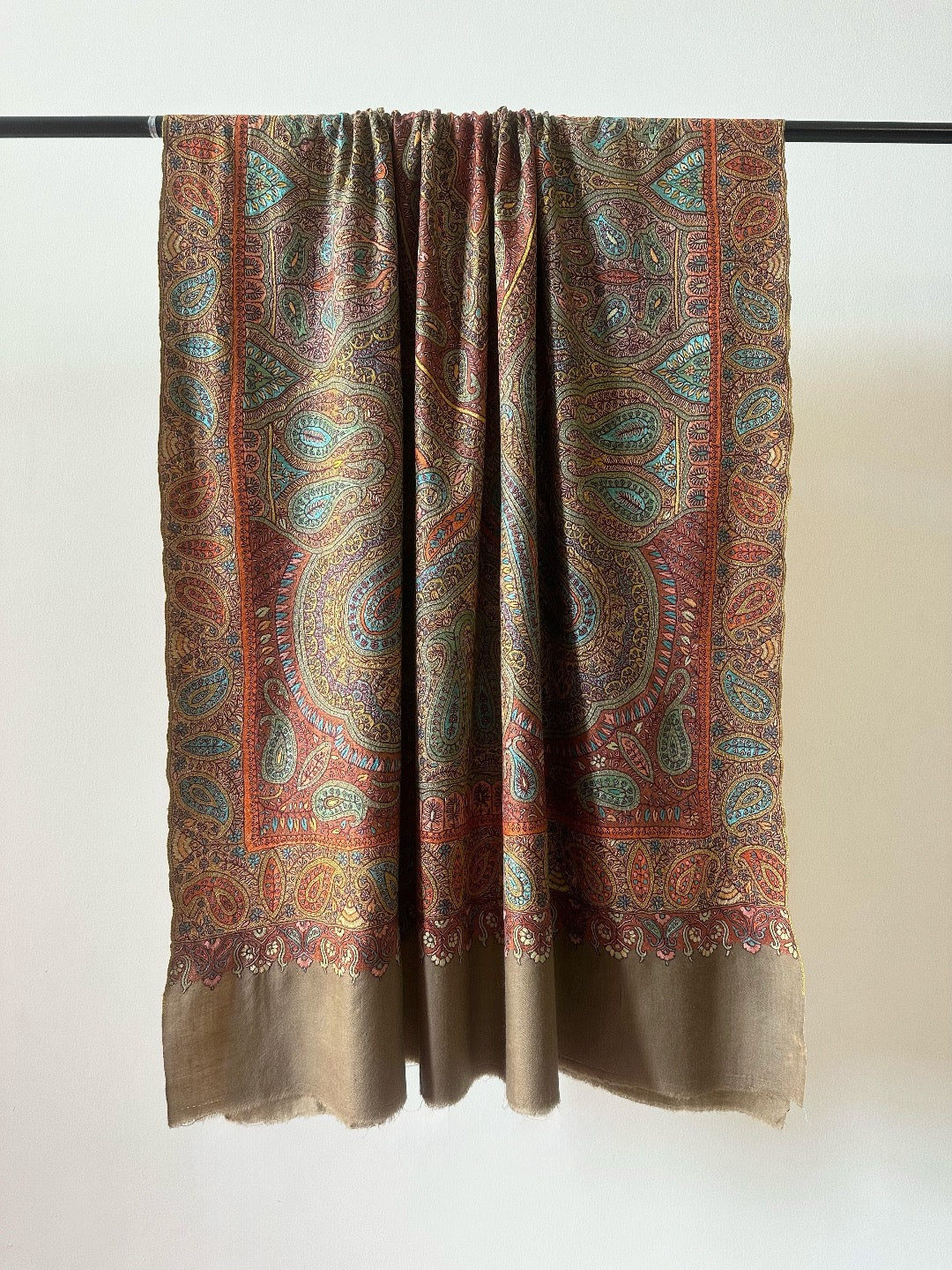 Multicolour Sozni Pashmina Shawl ArtAsiaHandicrafts