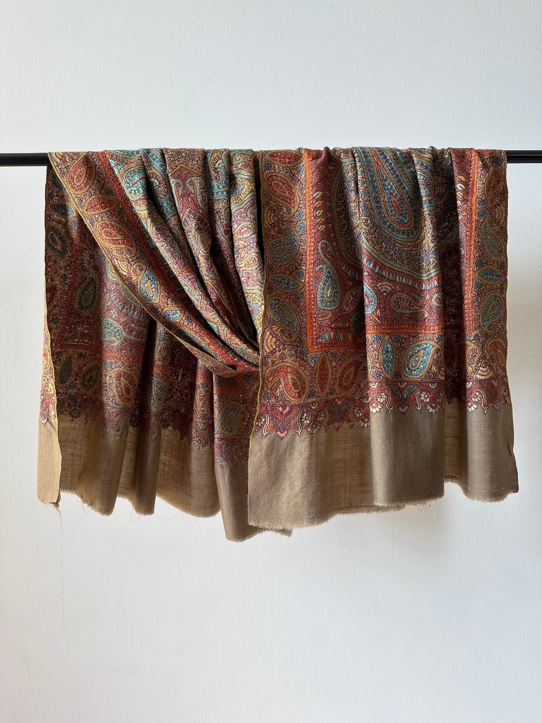 Multicolour Sozni Pashmina Shawl ArtAsiaHandicrafts
