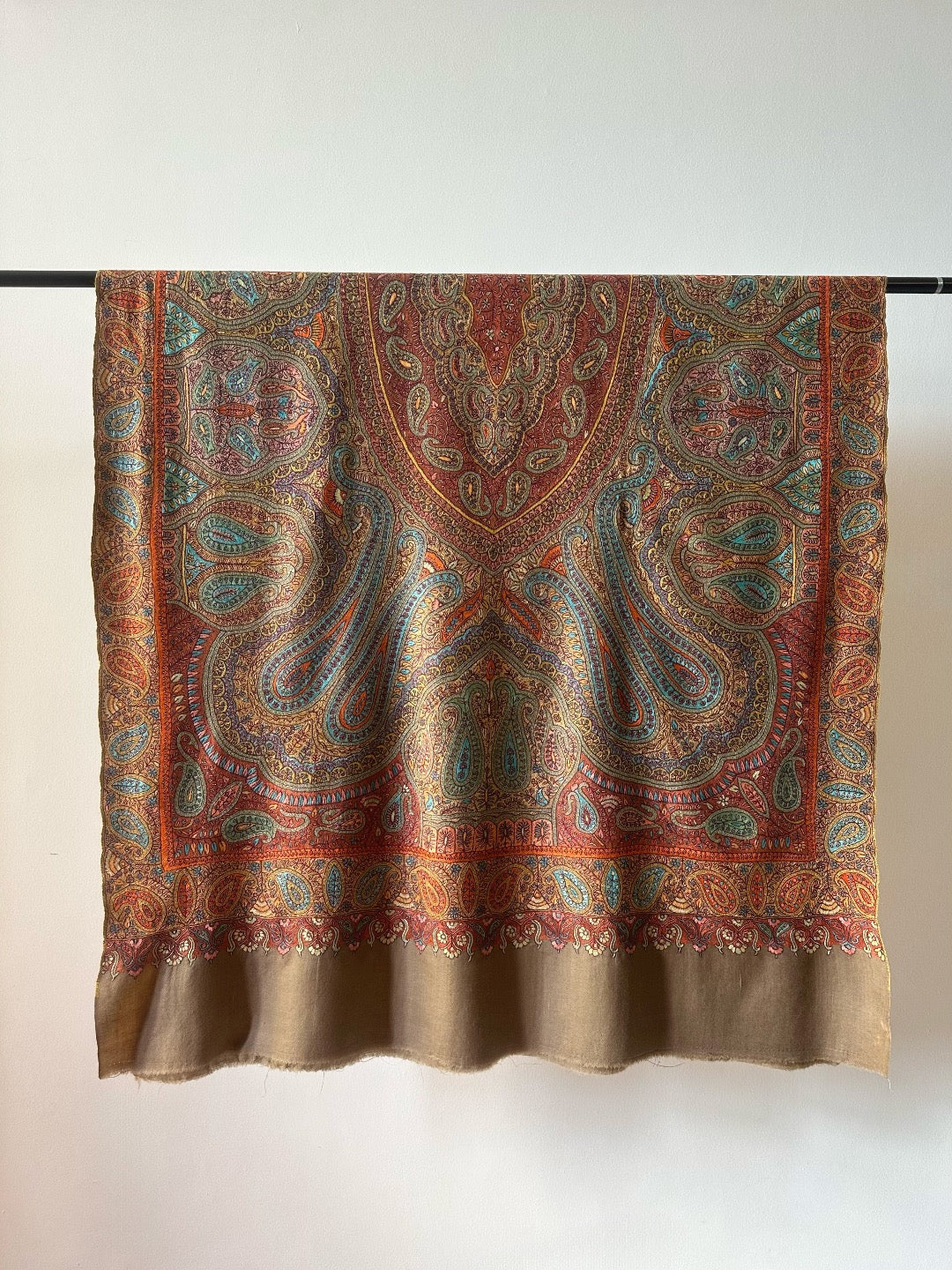 Multicolour Sozni Pashmina Shawl ArtAsiaHandicrafts