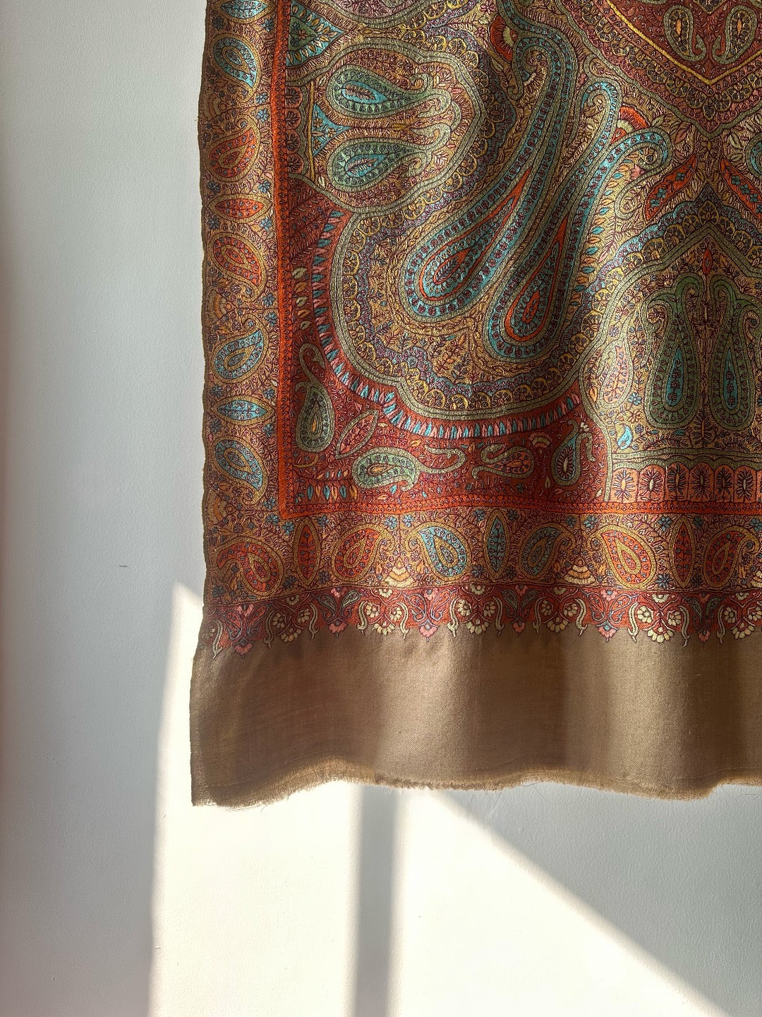 Multicolour Sozni Pashmina Shawl ArtAsiaHandicrafts