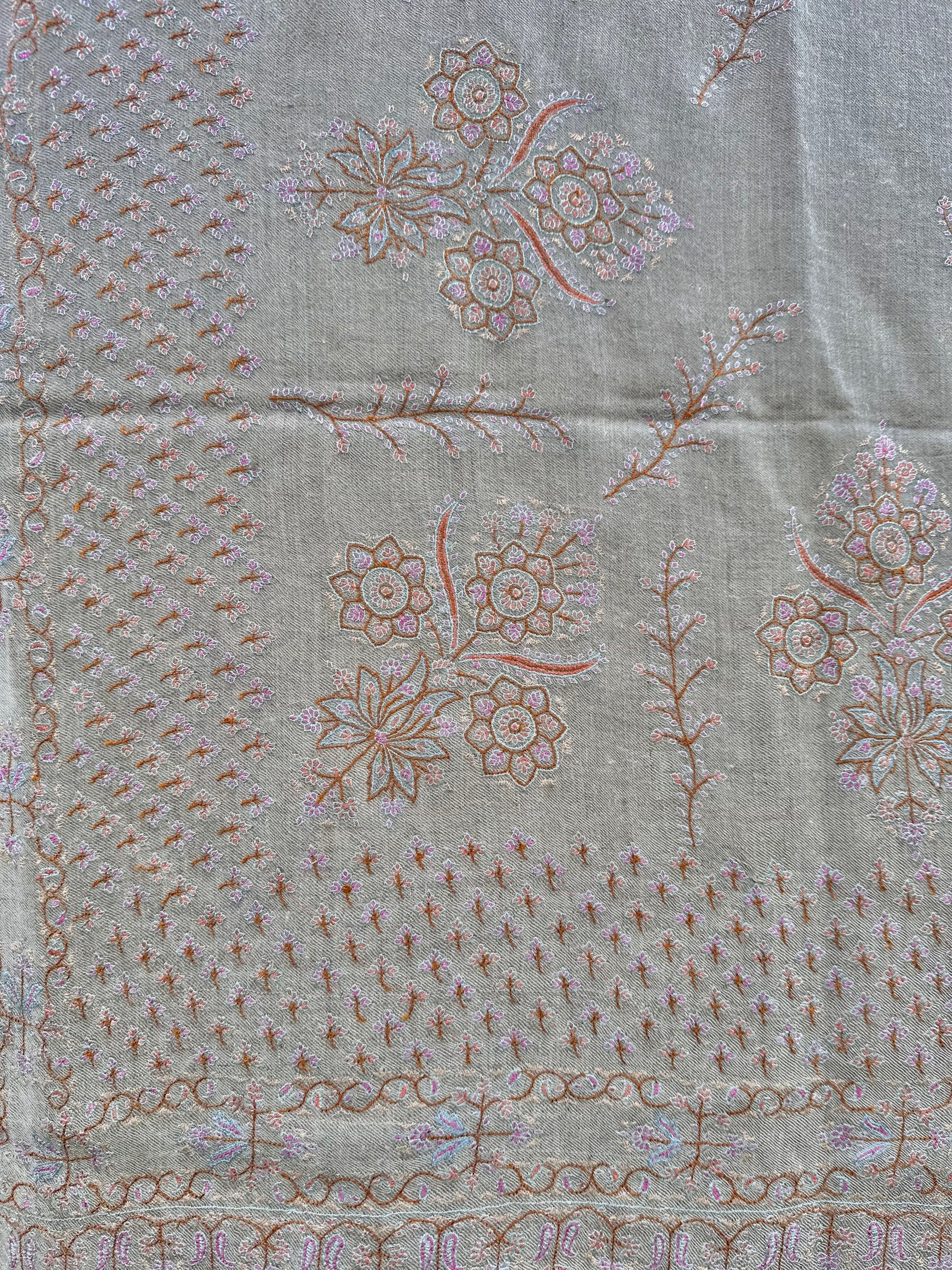 Natural Sozni Pashmina Shawl ArtAsiaHandicrafts