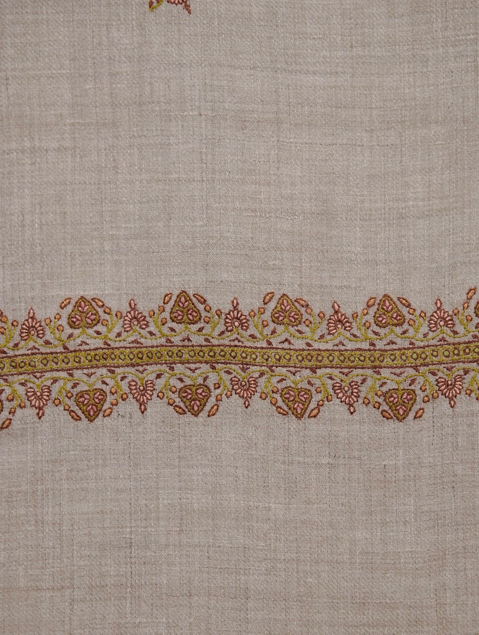 VINTAGE PAISLEY WEAR NATURAL PASHMINA SHAWL