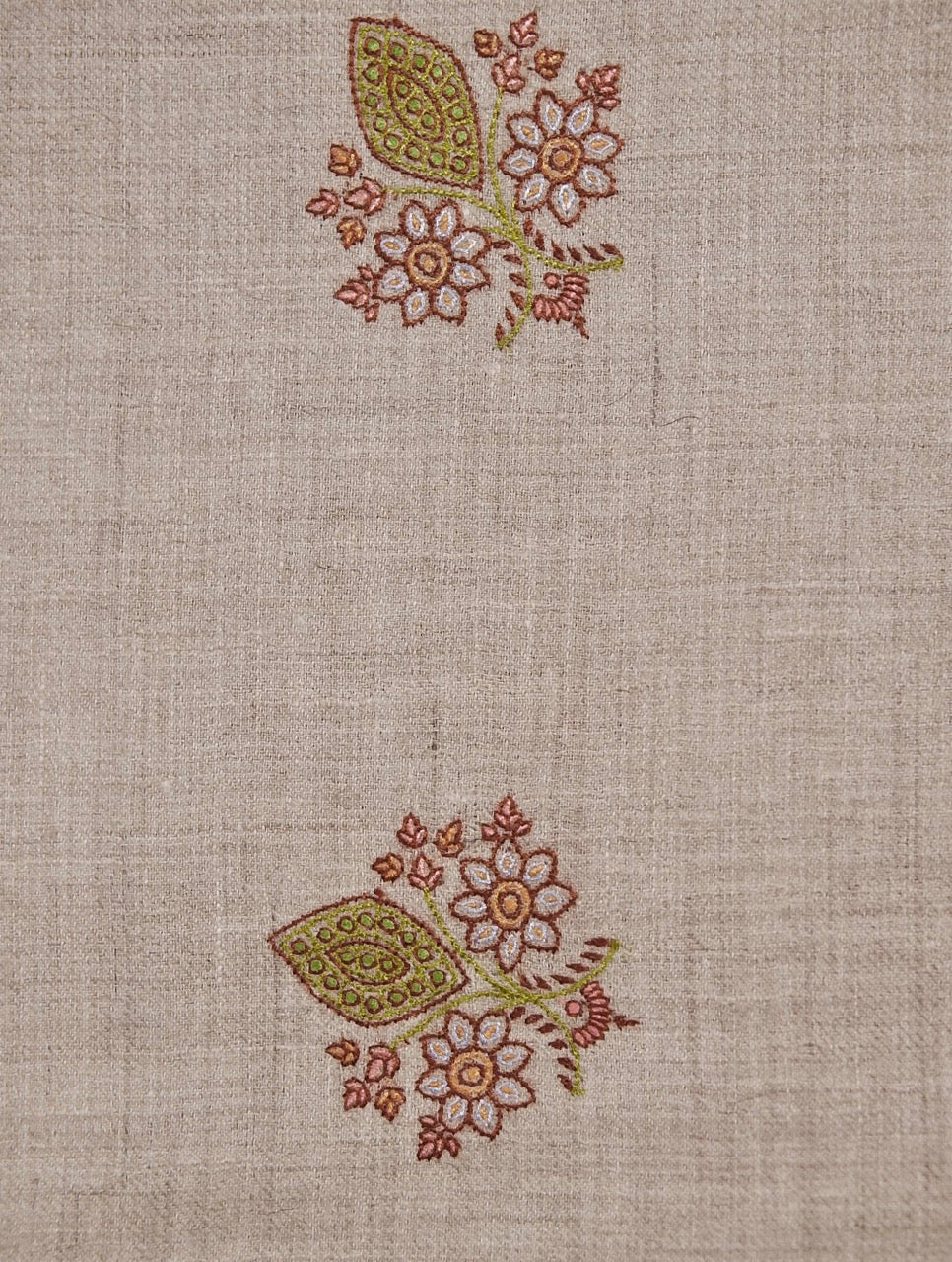 VINTAGE PAISLEY WEAR NATURAL PASHMINA SHAWL