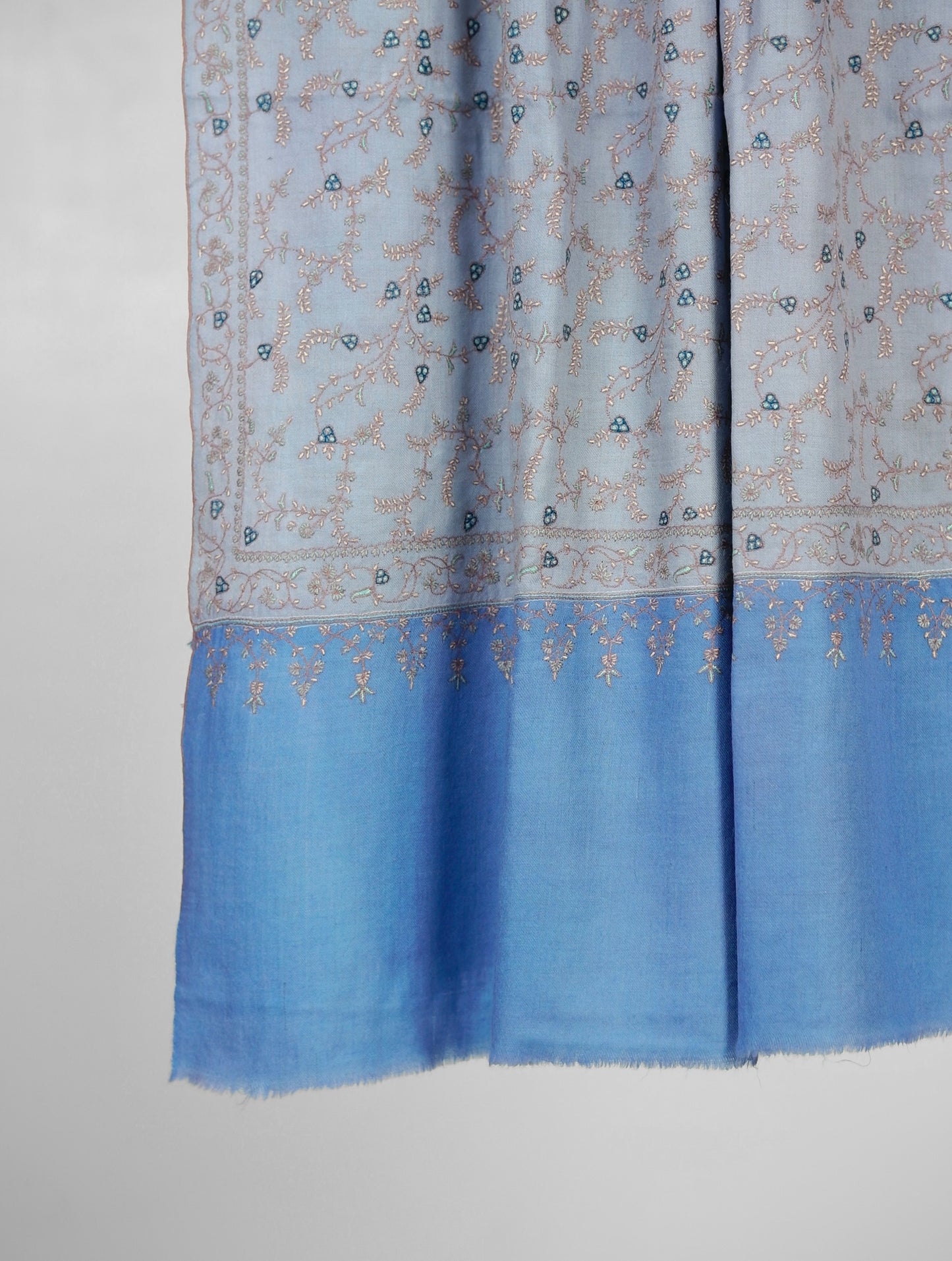 OFFICE WEAR DELICATE SKY BLUE PASHMINA SHAWL