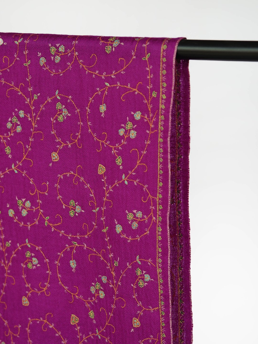 Purple Jaal Pashmina Scarf