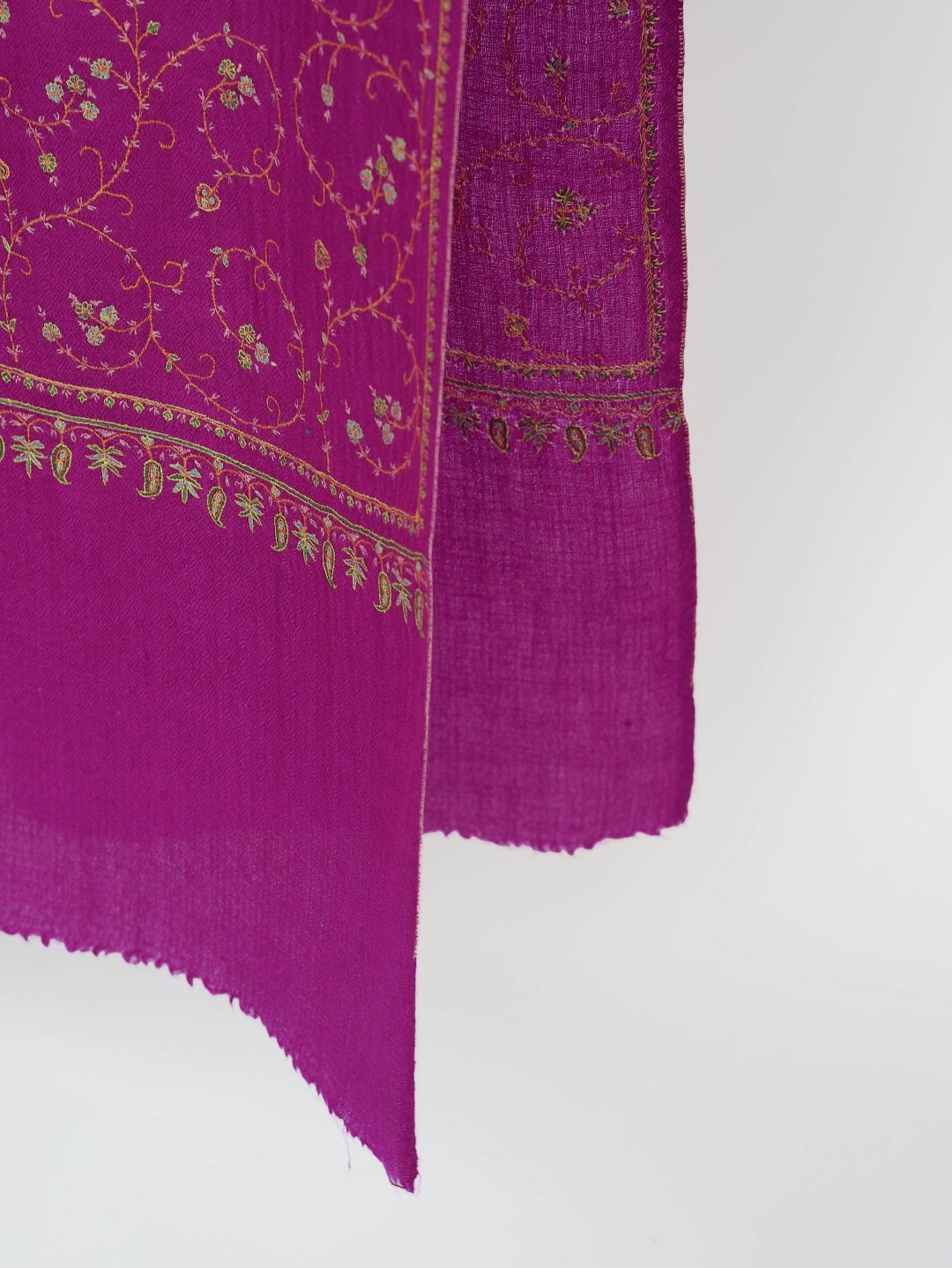Purple Jaal Pashmina Scarf