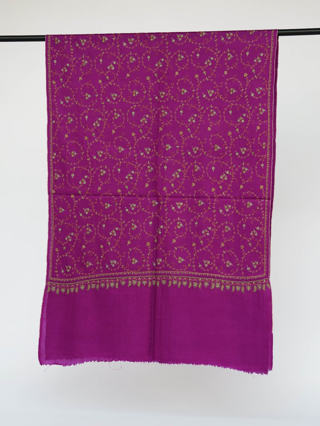 Purple Jaal Pashmina Scarf