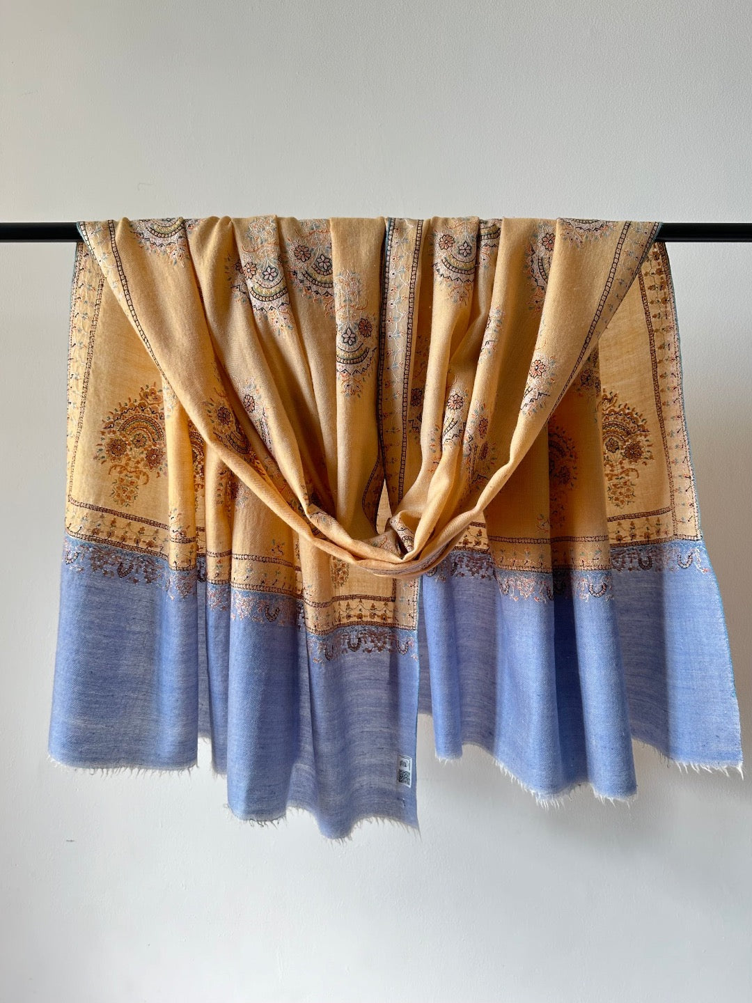 Tan Bootedar Sozni Pashmina Shawl ArtAsiaHandicrafts