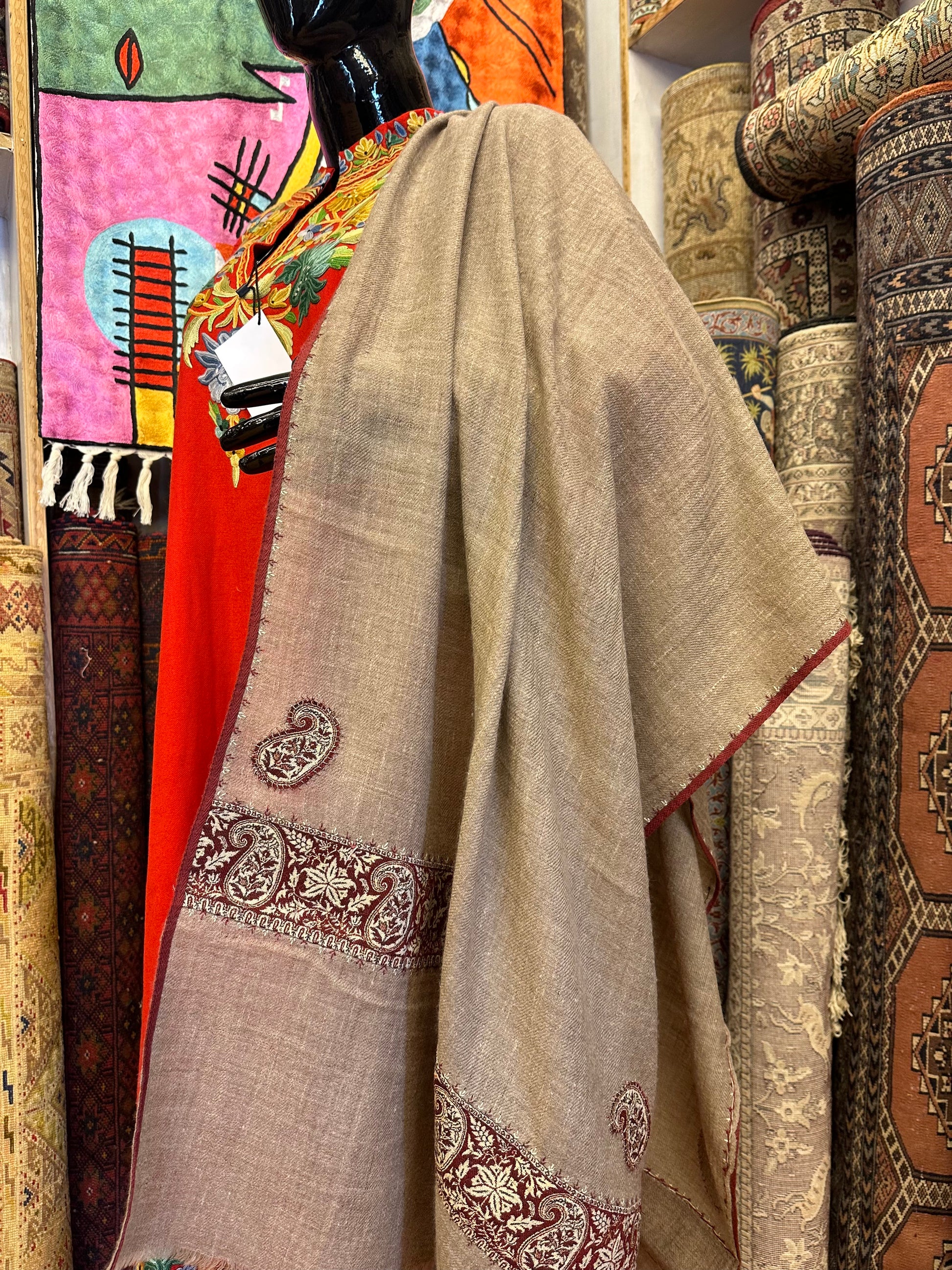 Zati Patch Pashmina Scarf ArtAsiaHandicrafts