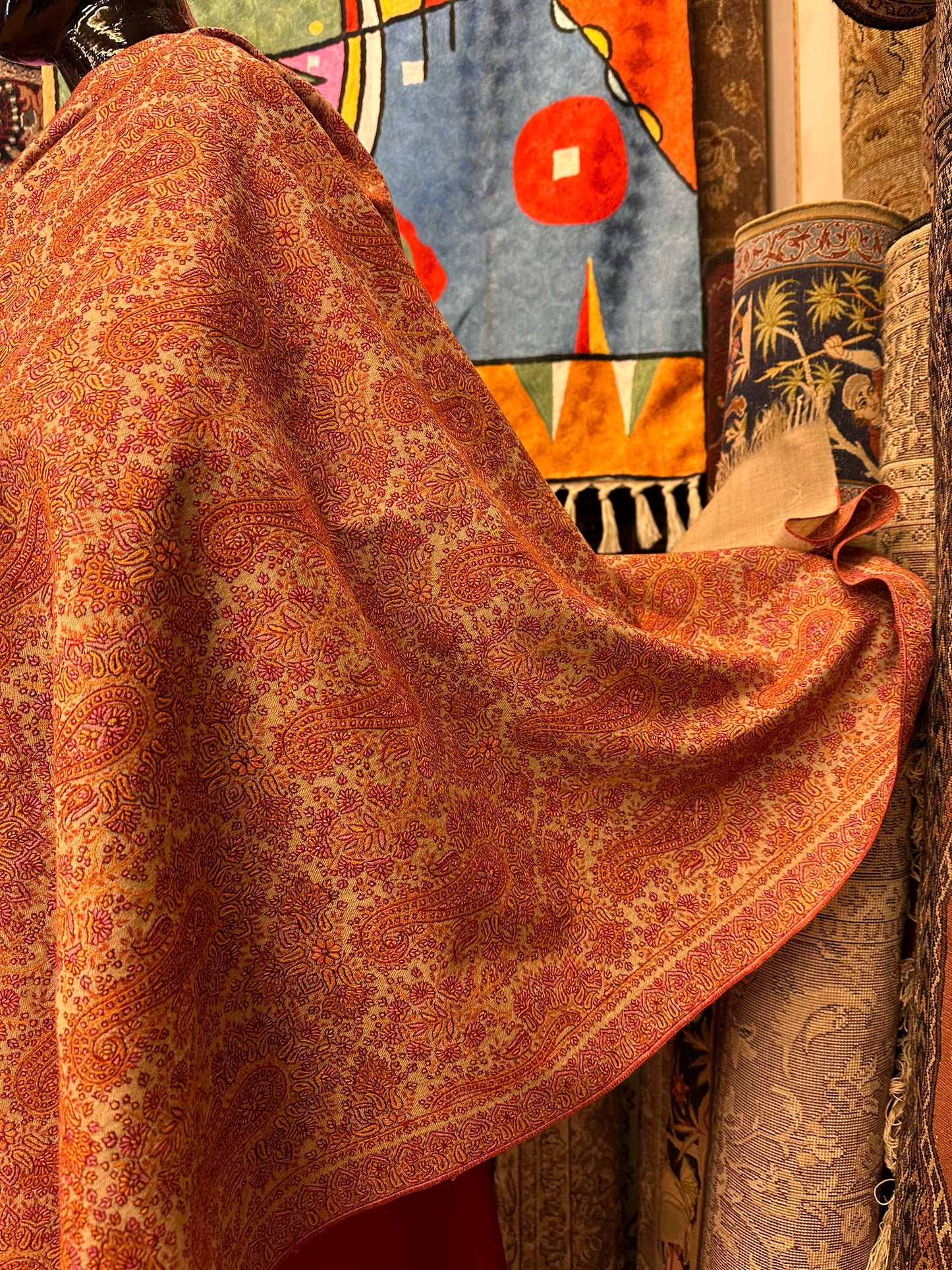 Zati Sozni Pashmina Shawl ArtAsiaHandicrafts