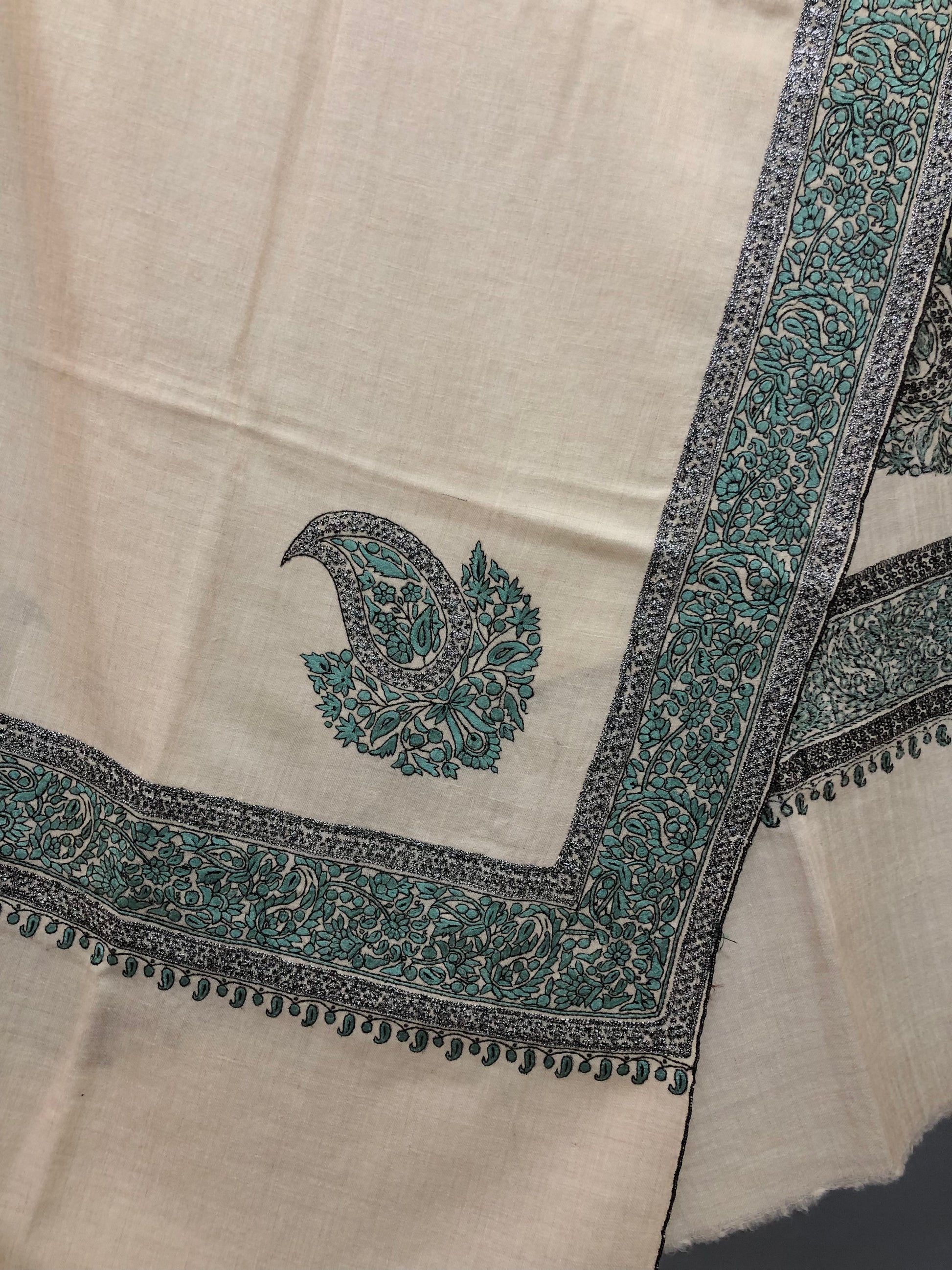 Emerald Green Pashmina Shawl ArtAsiaHandicrafts