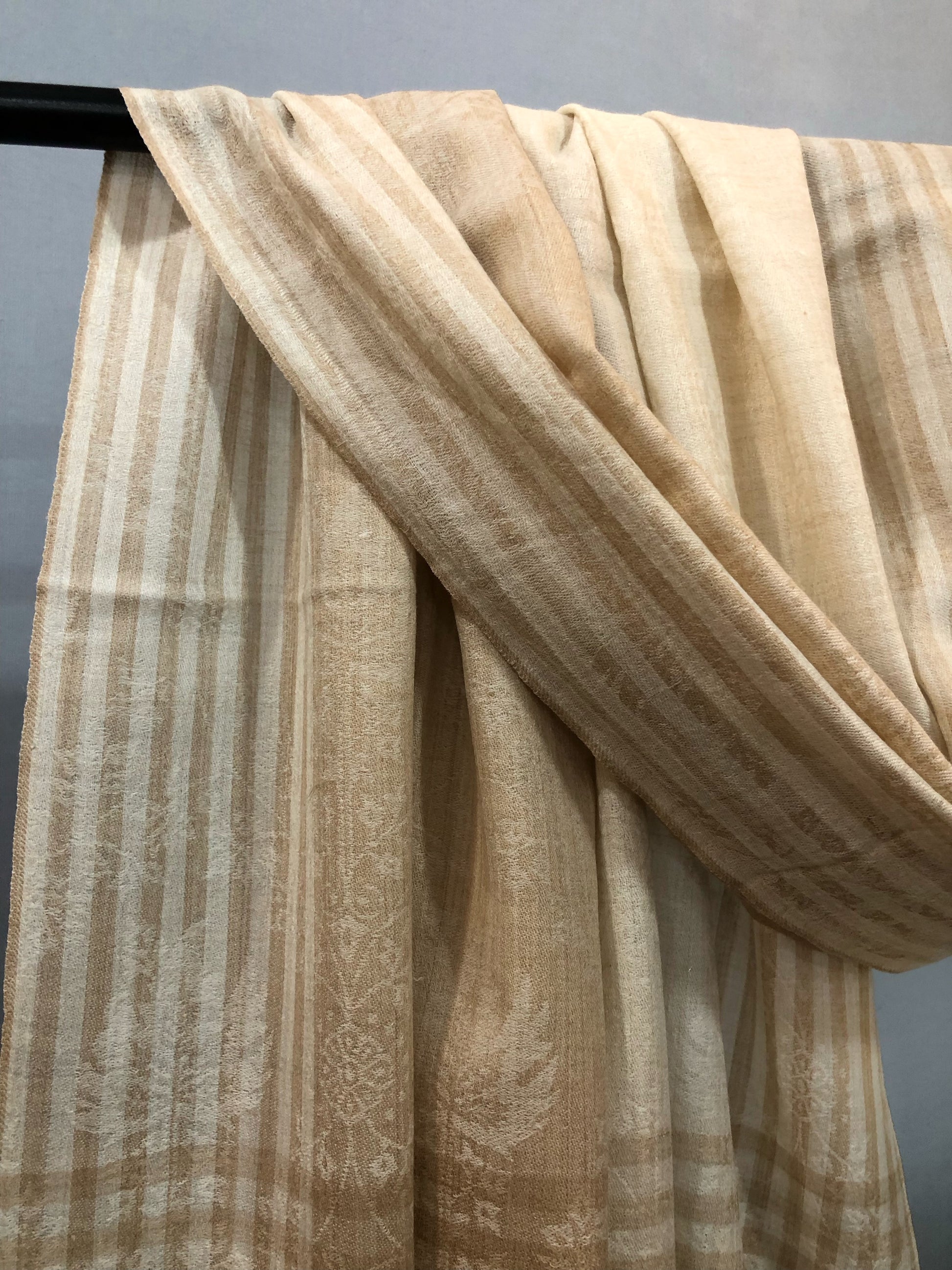 Ivory Solid Pashmina Shawl ArtAsiaHandicrafts